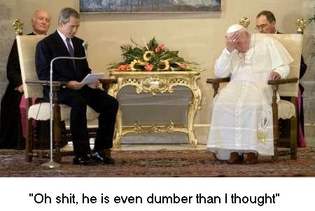Bush and the pope